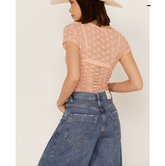 Intimately Free People Keep it Simple Lace Baby Tee - Picture 4 of 9